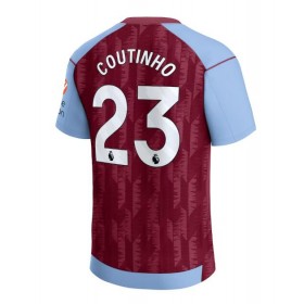 Herren Fußballbekleidung Aston Villa Philippe Coutinho #23 Heimtrikot 2023-24 Kurzarm